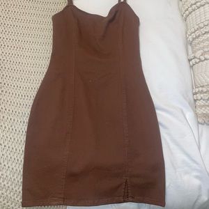 Mocha Denim dress